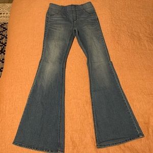 Free People Gummy Pull On Flare Jeans